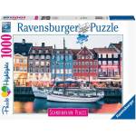 Ravensburger - Puzzle Scandinavian city - Copenhagen Denmark - 1 000 piese