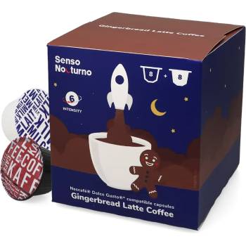 Senso Nocturno | Лате с джинджифилови бисквитки - 16 капсули за Dolce Gusto