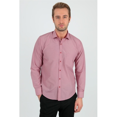 Centone Мъжка риза с дълъг ръкав - Червена #268688 (268688_Червен)