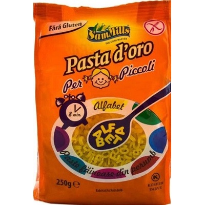 Sam Mills Pasta d'Oro Bezlepkové těstoviny písmenka 250 g