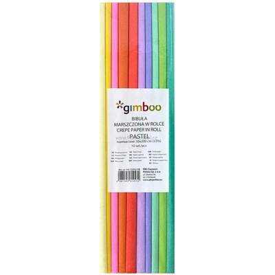Krepový papír GIMBOO, pastelové barvy