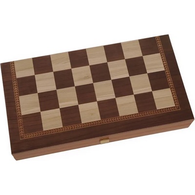Manopoulos Комплект шах и табла Manopoulos - Цвят венге, 48 x 26 cm (TSX1E)