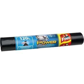Fino Vrecia zaväzovacie Power 120l 40 µm 10 ks čierne