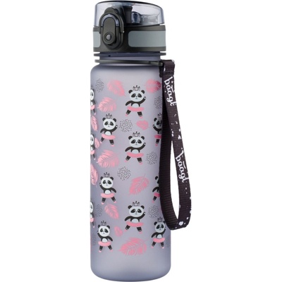 Baagl Tritánová fľaša na pitie Panda A-31270 0,5 L sivá
