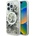 GUESS Калъф Guess Liquid Glitter Flower MagSafe за iPhone 16 Pro - бежов (3666339309671)