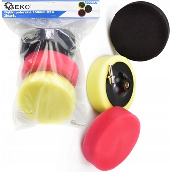 GEKO Sada nástavců na leštění 150 mm M14 3 ks
