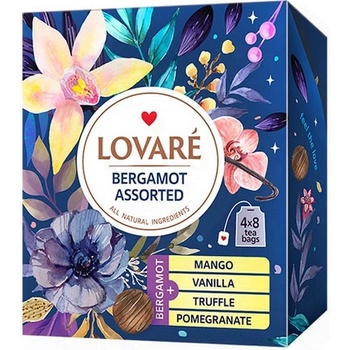 LOVARÉ Kolekce čajů Bergamot Assorted 32 sáčků