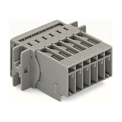 WAGO Konektor 769-612/002-000 1vodičový s pájecími piny CAGE CLAMP® 4 mm², šedá 769-612/002-000