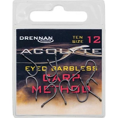 Drennan háčiky Acolyte Carp Method Barbless vel.14