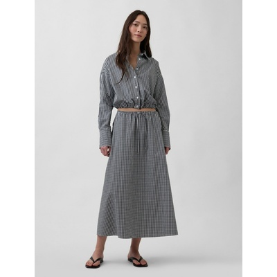 GAP Поплинова макси пола GAP GAP | Cheren | ЖЕНИ | S