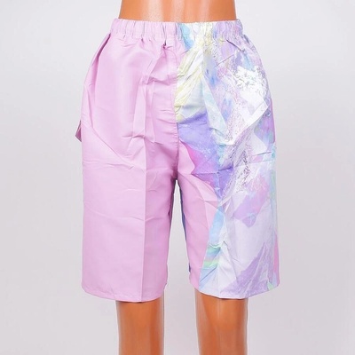 Мъжки шорти в розово-лилаво