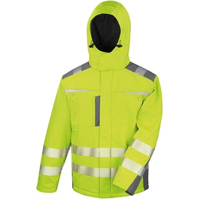 Result Unisex reflexný softshellový kabát R331X Fluorescent Yellow