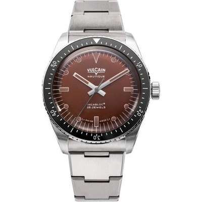 Vulcain Skin Nautique Brown Steel Bracelet