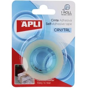 APLI Самозалепваща се лента, 19 mm x 33 m, висок гланц, APLI "Crystal" 11167 (11167)