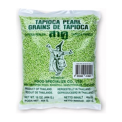 Tapioka perly zelené s příchutí Pandanu 454 g