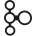Rimba Latex Play Quatro Cock Ring and Ball Splitter Black