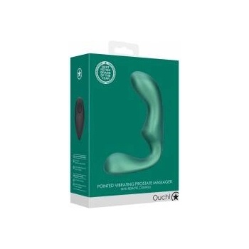 Boss of Toys OUCH! Pointed Vibrating Prostate Stimulator Metallic Green Remote Control