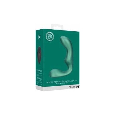 Boss of Toys OUCH! Pointed Vibrating Prostate Stimulator Metallic Green Remote Control