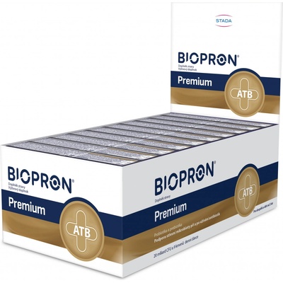 Biopron Premium probiotiká a prebiotiká pri a po užívaní antibiotík 10 x 10 toboliek
