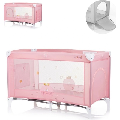 Chipolino Cestovná postieľka Capri Fix Princess Pink