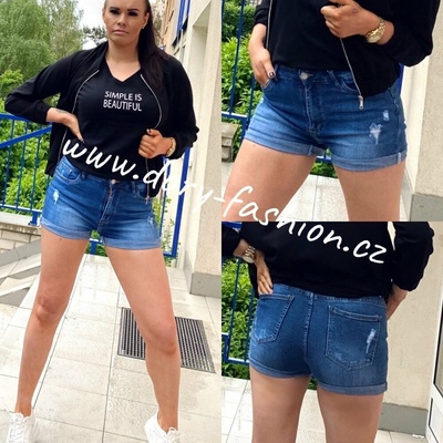 Džínové kraťasy MAREY modré