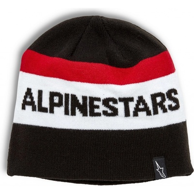 Alpinestars STAKE beanie čierna/červená/bílá