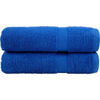 vidaXL Премиум хавлиени кърпи SOLUND 2 бр сини 100x150 см 600 gsm (137191)