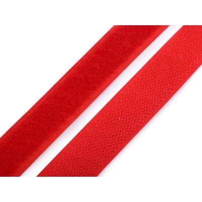 Suchý zip háček + plyš šíře 20 mm Varianta: (820) červená, Balení: 25 m 39980/72120/196459