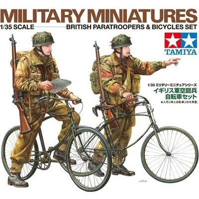 Tamiya WWII British Paratroopers & Bicycles Set 1:35