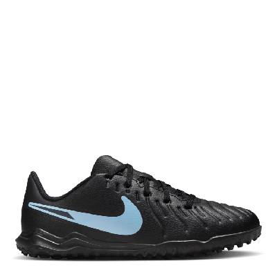 Юношески футболни стоножки Nike Tiempo Legend 10 Club Juniors Astro Turf Football Boots - Black/Black