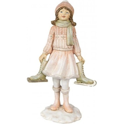 Figurka holčičky s bruslemi – 21 cm