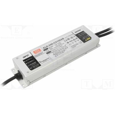 MEAN WELL ELG-240-C2100AB Napájecí zdroj: spínaný; LED; 241,5W; 57÷115VDC; 1050÷2100mA; IP65