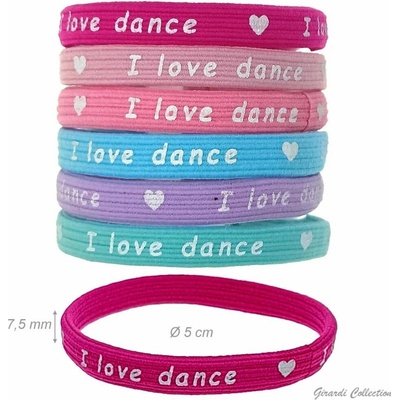 Girardi Gumička I LOVE DANCE F050633, tmavá růžová – Zboží Dáma