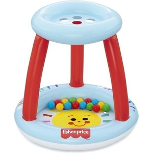 Mattel Детски басейн с топки Fisher-Price Lil' Sunshine 93541, 89x89x84 см