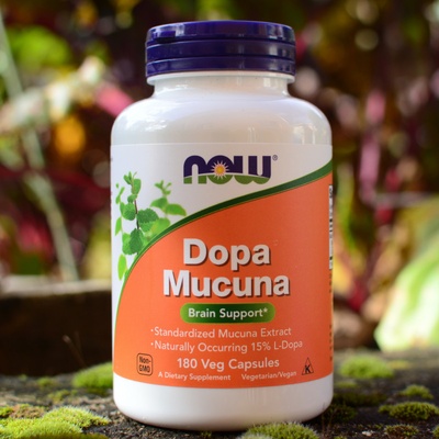 Now Foods Dopa Mucuna L-Dopa 180 kapslí