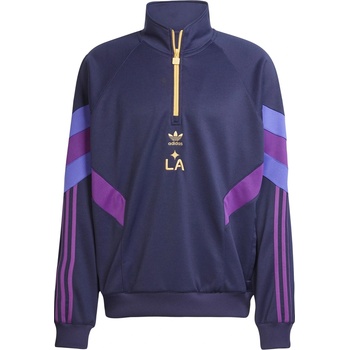 Image 1 of Adidas Мъжка блуза Adidas LA Galaxy Originals Half-Zip Crew Sweatshirt Mens - Noble Ink