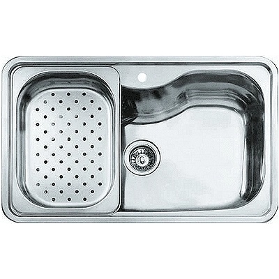 Teka Иноксова мивка за вграждане, гладка, за шкаф със светъл отвор 8BIG BOWL 80 1С (Bahia)0 см (М.539)