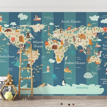 Art Gift Decor Фототапет Детска карта на света