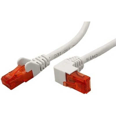 Goobay 21.92.2801 UTP patch kat. 6 lomený konektor 0,5m bílý