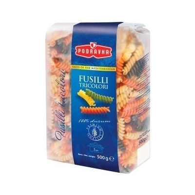 Podravka Fusilli tricolori semolínové cestoviny 0,5 kg
