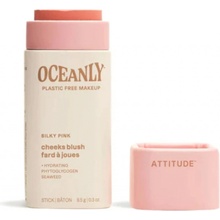 Attitude Oceanly Tuhá krémová tvářenka Silky Pink 8,5 g