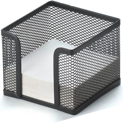 ARK Поставка за листчета/кубчета, мрежеста, метална, черна