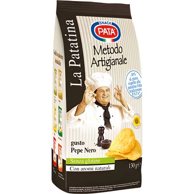 Pata Chipsy s černým pepřem 130 g