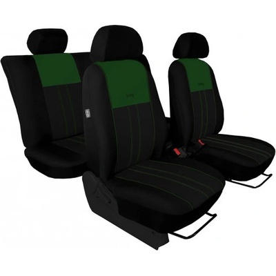 Autopoťah Pok-ter Tuning Due zeleno-čierne velour-textil