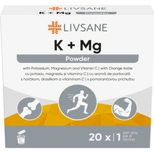 LIVSANE K + Mg draslík a horčík vrecúška s pomarančovou príchuťou 20 ks