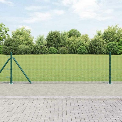 vidaXL Svařovaná drátěná plotina s betonovou základnou 100 x 0,6 m