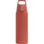 SIGG - Insulated drinking bottle - Thermos bottle Shield Therm One Eco Red carbonated drinks - Leak-proof - Dishwasher safe - BPA-free - 90% recycled stainless steel - Rust red - 6021.20 (6021.20)