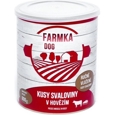 Sokol Falco Farmka Dog kusy svaloviny v hovädzom 8 x 800 g
