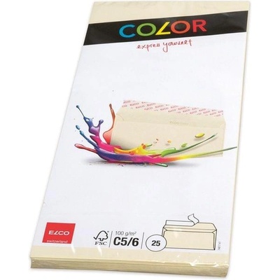 Elco Пощенски плик, C6/5, 114 х 229 mm, 100 g, прав капак съ (1560120031)