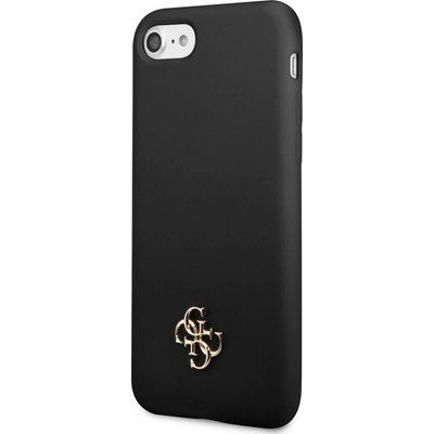 Guess 4G Silicone Metal Logo iPhone 7/8/SE2020/SE2022 čierne
